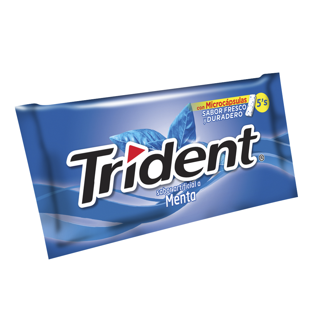 Trident Menta Con Microcápsulas Sabor Fresco Y Duradero 5S 8.5Gr ...